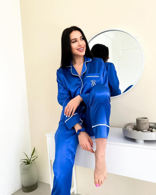 VS Model Saten Pijama Takımı